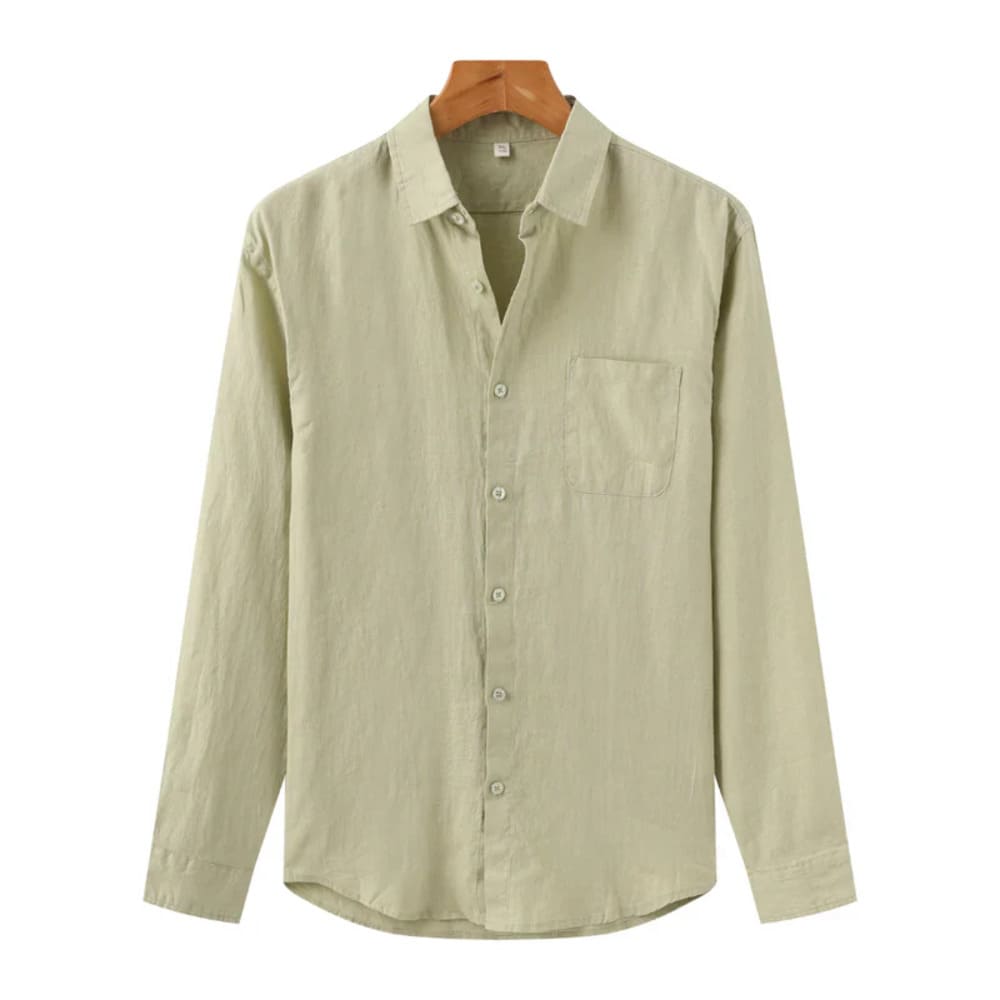 Camisa de Linho Manga Longa Old Money – Italy