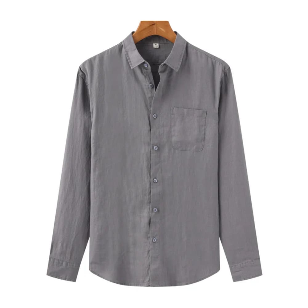 Camisa de Linho Manga Longa Old Money – Italy
