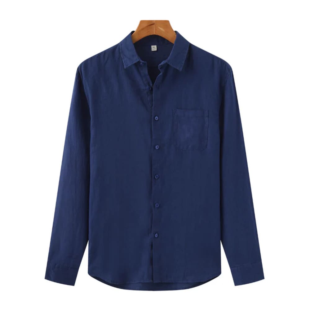 Camisa de Linho Manga Longa Old Money – Italy