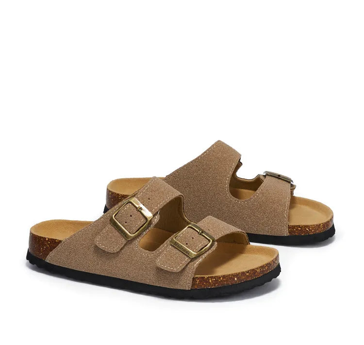 Sandália Birken Camurça - Areia