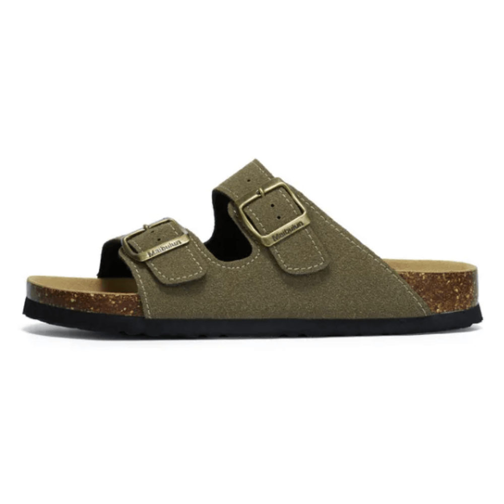 Sandália Birken Camurça - Verde Musgo