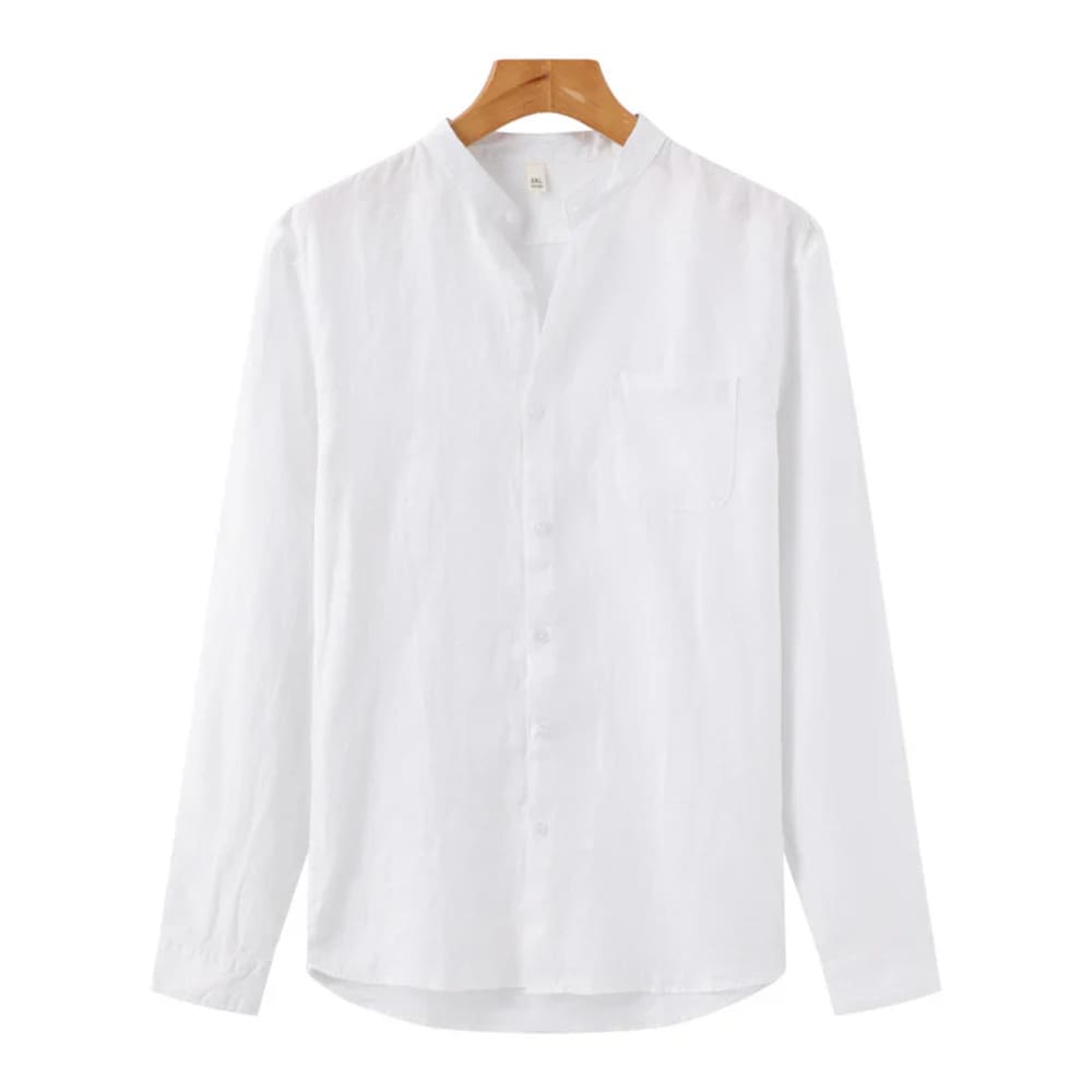 Camisa de Linho Manga Longa Old Money – Italy
