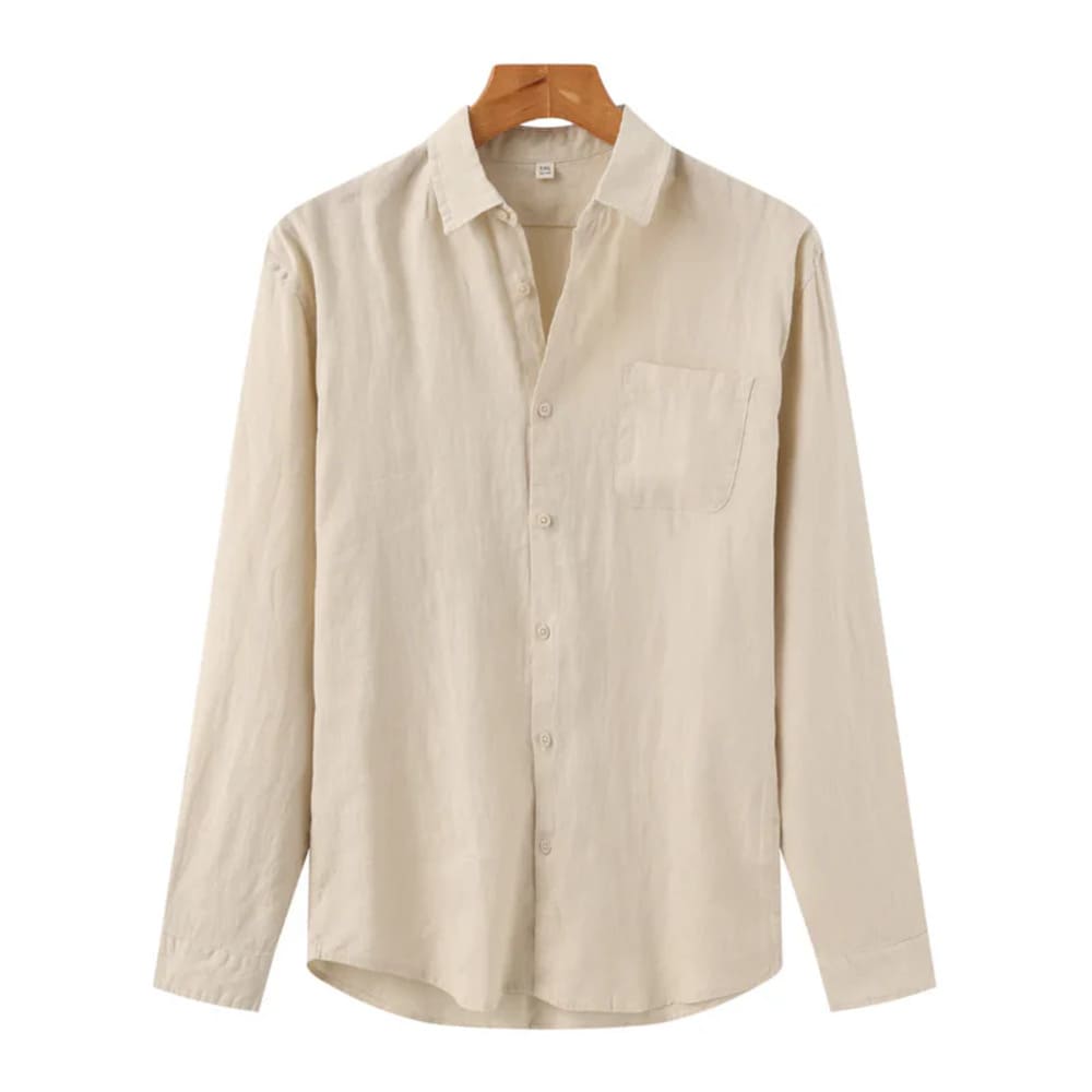 Camisa de Linho Manga Longa Old Money – Italy