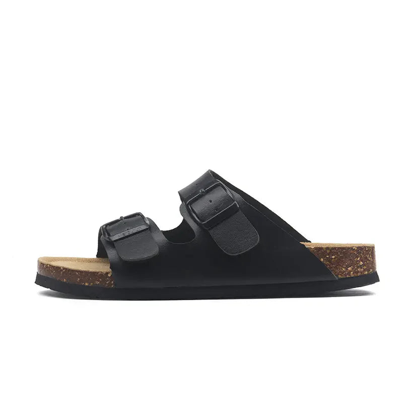 Sandália Birken Couro - Preto